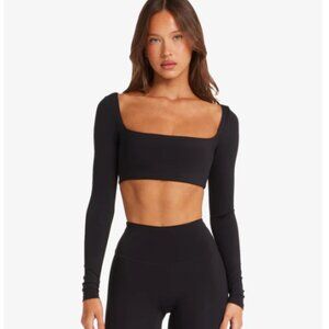 Crop Shop Boutique Freedom Scoop Long Sleeve Top Like New